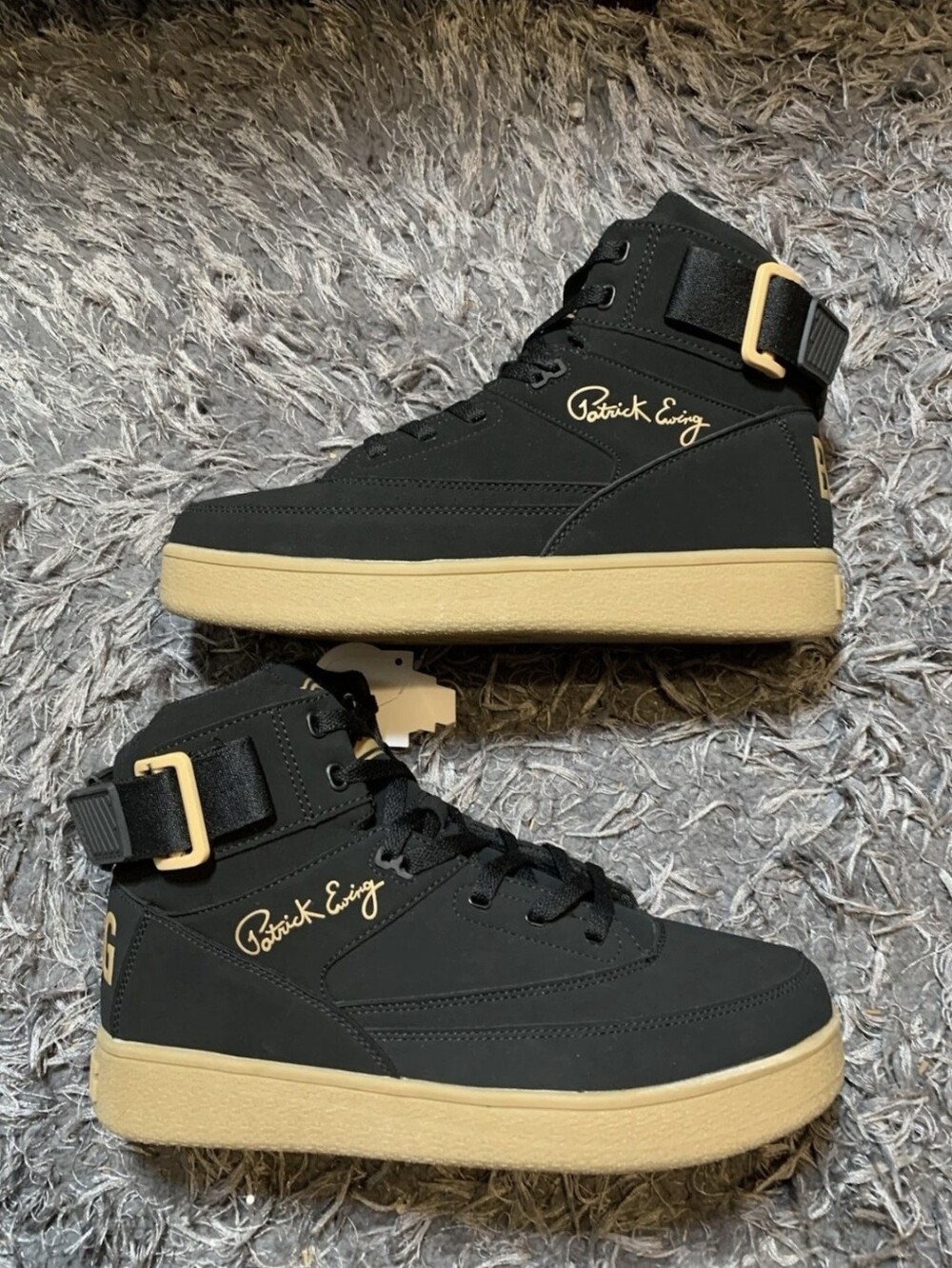 Patrick Ewing 33 Orion High Black Gum 1RBE003-119 Size 8.5 Men’s Sneaker New